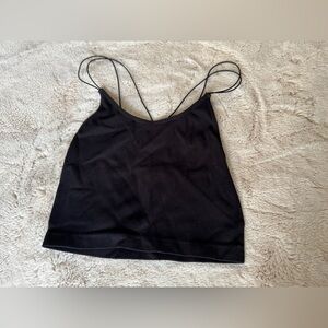 No Boundaries black ribbed bungee strap tiny tank. Size L